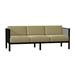 Woodard Jax Patio Sofa Metal/Sunbrella® Fabric Included in Black | 25.5 H x 76.5 W x 28.25 D in | Wayfair 2J0020-92-26T