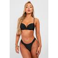 Padded Push Up Twist Plunge Bikini Set