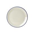 Steelite 17100567 8" Round Plate - China, Blue Dapple, White