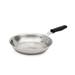 Vollrath 692112 12" Tribute Stainless Steel Frying Pan w/ Hollow Silicone Handle - Induction Ready