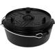 Petromax Feuertopf ft6-t Dutch Oven Gusseisen 5,5L planer Boden 4-8 Personen