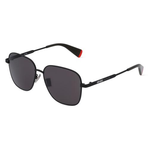 Kenzo KZ40165U Unisex-Sonnenbrille Vollrand Pilot Metall-Gestell, schwarz