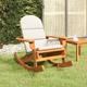 Design In - Chaise à bascule Style Moderne, Rocking Chair Fauteuil Relax, Adirondack avec coussins