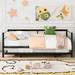 Twin Size Metal Daybed with Adjustable Trundle, Pop Up Trundle