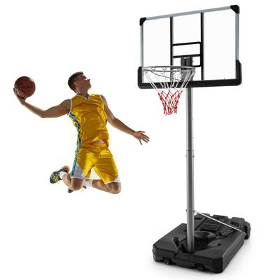 Costway 64''-79'' Height Adjustable Poolside Basketball Hoop Goal