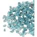 20 lbs Fire Glass for Propane Fire Pit 1/2-Inch Reflective Fireplace Glass Rocks for Fire Pit Table Caribbean Blue
