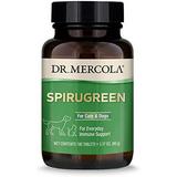 Dr. Mercola Spirugreen For Cats And Dogs (180 Tablets) With Organic Spirulina And Microalgae Organic Spirulina Non GMO Soy Free Gluten Free