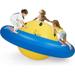 OLAKIDS 8FT Inflatable Dome Rocker Bouncer Outdoor Kids Giant Roll and Play Seesaw Rocker with 6 Secure Handles Max Weight 250 LBS Toddlers Climbing Game Toy Backyard Play Center Equipment