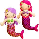 Mermaid Doll 2pcs Mermaid Dolls Stuffed Mermaid Toys Cartoon Mermaid Dolls for Little Girls