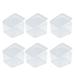 Tinksky 50Pcs Small Clear Plastic Containers Component Storage Box Mini Tool Boxes