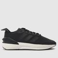 adidas avryn trainers in black & white