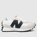 New Balance 327 trainers in white & black