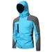 HSMQHJWE Golf Windbreakers For Men Disc Men Male Fall And Winter Soft Shell Windbreaker Breathable Removable Hat Colorblock Long Sleeve Jacket Men Coats Tall