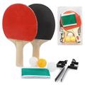 Portable Retractable Ping Pong Post Net Rack Ping Pong Paddles Quality Table Tennis Rackets Set Ping Pong Training Adjustable Extending Net Rack Paddle Bats Sports Accessories Racquet Bundl