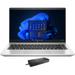 HP ProBook 445 G9 6N182 Home/Business Laptop (AMD Ryzen 5 5625U 6-Core 14.0in 60Hz Full HD (1920x1080) AMD Radeon 32GB RAM 512GB PCIe SSD Win 10 Pro) with WD19S 180W Dock