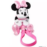Disney Accessories | Disney Minnie Mouse Plush Backpack Sling Purse Euc | Color: Black/Pink | Size: 7” X 10” X 16”