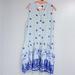 Anthropologie Dresses | Anthropology Maeve Pippa Eyelet Embroidered Swing Dress Linen Blend Size Small | Color: Blue | Size: S