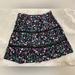 Kate Spade Skirts | Kate Spade Hummingbird Skirt Size 6 Floral Black Pink | Color: Black/Pink | Size: 6