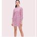 Kate Spade Dresses | Kate Spade Sweater Floral Mini Dress Ruffle | Color: Gray/Pink | Size: Xs