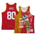 Men's Mitchell & Ness Jerry Rice Scarlet San Francisco 49ers 1994 Player Burst Tank Top