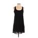 Old Navy Casual Dress - Shift Scoop Neck Sleeveless: Black Print Dresses - Women's Size X-Small