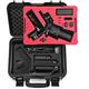 LEKUFEE Waterproof Hard Carrying Case Compatible with DJI RS 3 Mini/DJI Mic (2 TX + 1 RX + Charging Case) and More DJI RS3 Mini Gimbal Stabilizer Accessories(Black Hard Case Only)