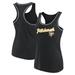 Women's Fanatics Branded Black Pittsburgh Penguins Wordmark Logo Racerback Scoop Neck Tank Top