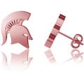 Dayna Designs Michigan State Spartans Rose Gold Post Earrings