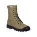 MIL-TEC French Style 9-Hole Canvas Combat Boots - Men's OD Green 11 12831500-044