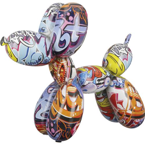 "Tierfigur CASABLANCA BY GILDE ""Ballon Hund Street Art"" Dekofiguren Gr. B/H/T: 28 cm x 25 cm x 11 cm, bunt Tierfiguren"