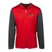 Men's Levelwear Red/Charcoal Chicago Blackhawks Spector Quarter-Zip Pullover Top