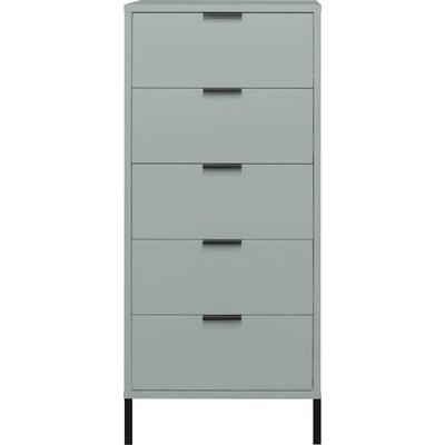 Kommode MÄUSBACHER "Bonnie TOPSELLER", grün (pine grün matt), B:51cm H:121cm T:45cm, Holzwerkstoff, Sideboards, Kommode mit Quadratgestell Image