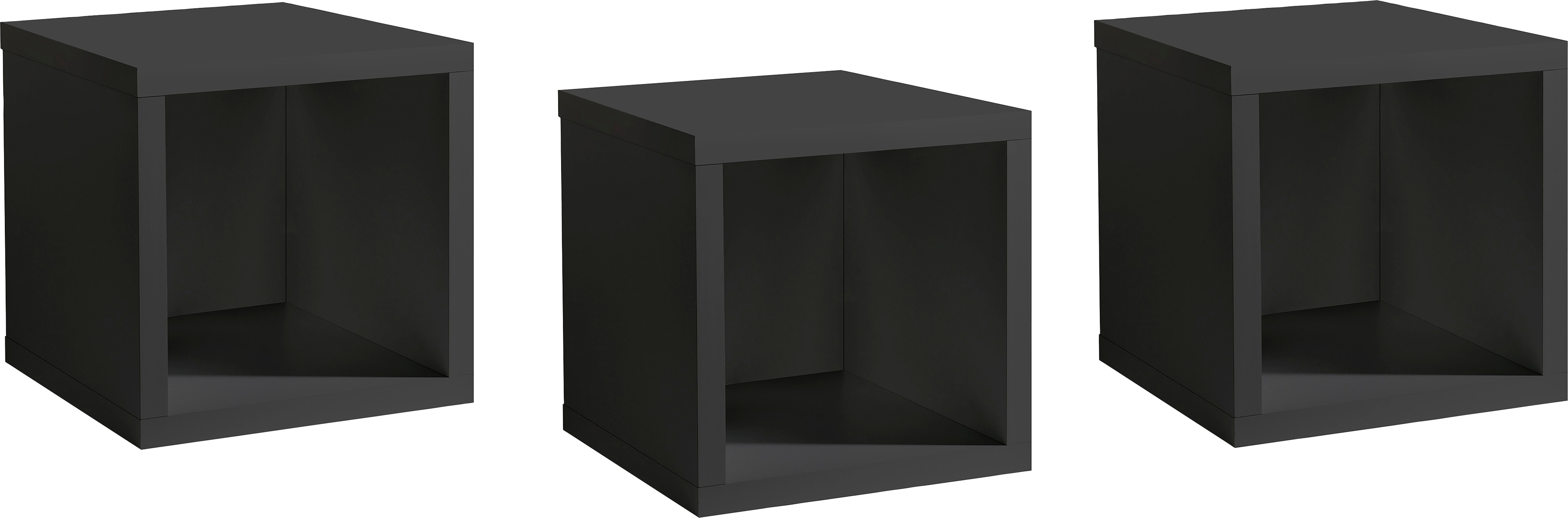 Regalwürfel MÄUSBACHER "Bonnie TOPSELLER", grau (anthrazit), B:32cm H:32cm T:32cm, Regale, Mäusbacher 3er Set Würfel, variabel montierbar