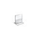 Azar Displays Bottom Loading Clear Acrylic T-Frame Sign Holder 4" Wide x 6" High- Vertical/Portrait Plastic | 6 H x 4 W x 4 D in | Wayfair 152726