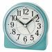 Seiko Analog Quartz Alarm Tabletop Clock Plastic/Acrylic in Blue | 3.89 H x 4.45 W x 1.81 D in | Wayfair QHE198LLH