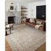 Brown/Gray 48 x 30 x 0.25 in Area Rug - Loloi II Oriental Machine Woven Area Rug in Sand/Sunrise | 48 H x 30 W x 0.25 D in | Wayfair