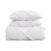 Laura Ashley Microfiber Reversible 3 Piece Comforter Set Polyester/Polyfill/Microfiber in White | Queen Comforter + 2 Standard Shams | Wayfair