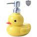 menggutong Ceramic Soap & Lotion Dispenser Ceramic in Gray/Yellow | 5.9 H x 4.33 W x 3.74 D in | Wayfair 28427EY2U98L43WPZ0