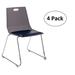 National Public Seating Luvraflex 19.25" W Stackable Vinyl Seat Reception Chair w/ Metal Frame Vinyl/Metal in Gray | Wayfair LVC20-11-04/4