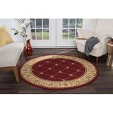Red/Yellow 63 x 0.39 in Area Rug - Astoria Grand Clarence Oriental Red/Beige/Gold Area Rug Polypropylene | 63 W x 0.39 D in | Wayfair