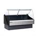 Hydra-Kool KFM-CG-100-S 101-1/5" Full Service Deli Case w/ Curved Glass - (1) Level, 115v, Black