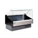 Hydra-Kool KFM-FG-60-S 60" Full Service Deli Case w/ Flat Glass - (1) Level, 115v, Black