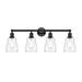 Innovations Lighting Bruno Marashlian Ellery 31 Inch 4 Light Bath Vanity Light - 616-4W-BK-G392