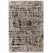 Fayre 7'10" x 10' Modern Dark Gray/Dark Purple/Dark Gray/Taupe/Multi Brown Area Rug - Hauteloom