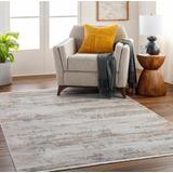 Braun 7'10" x 10' Modern Light Gray/Cloud Gray/Nutmeg/Smoke/Gray Area Rug - Hauteloom