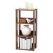 Ebern Designs Cidney 34.63" H x 15.76" W Standard Bookcase Wood in Brown | 34.63 H x 15.76 W x 11.52 D in | Wayfair