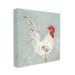 Stupell Industries Farmhouse Rooster Chicken Animal by Stephanie Workman Marrott - Wrapped Canvas Painting Canvas in Blue/Green/Red | Wayfair