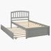 Red Barrel Studio® Twin Platform Bed Wood in Gray | 37.5 H x 41.7 W x 76 D in | Wayfair 2BF75B30B4F84F7186074A16C92B0F82
