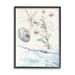 Stupell Industries Starfish & Shells Lapping Beach Shore by Jennifer Paxton Parker - Floater Frame Graphic Art on in Blue/Brown | Wayfair