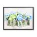 Stupell Industries Abundant Hydrangea Bouquet Garden by Ziwei Li - Floater Frame Graphic Art on in Blue/Brown/Green | Wayfair at-660_wfr_11x14